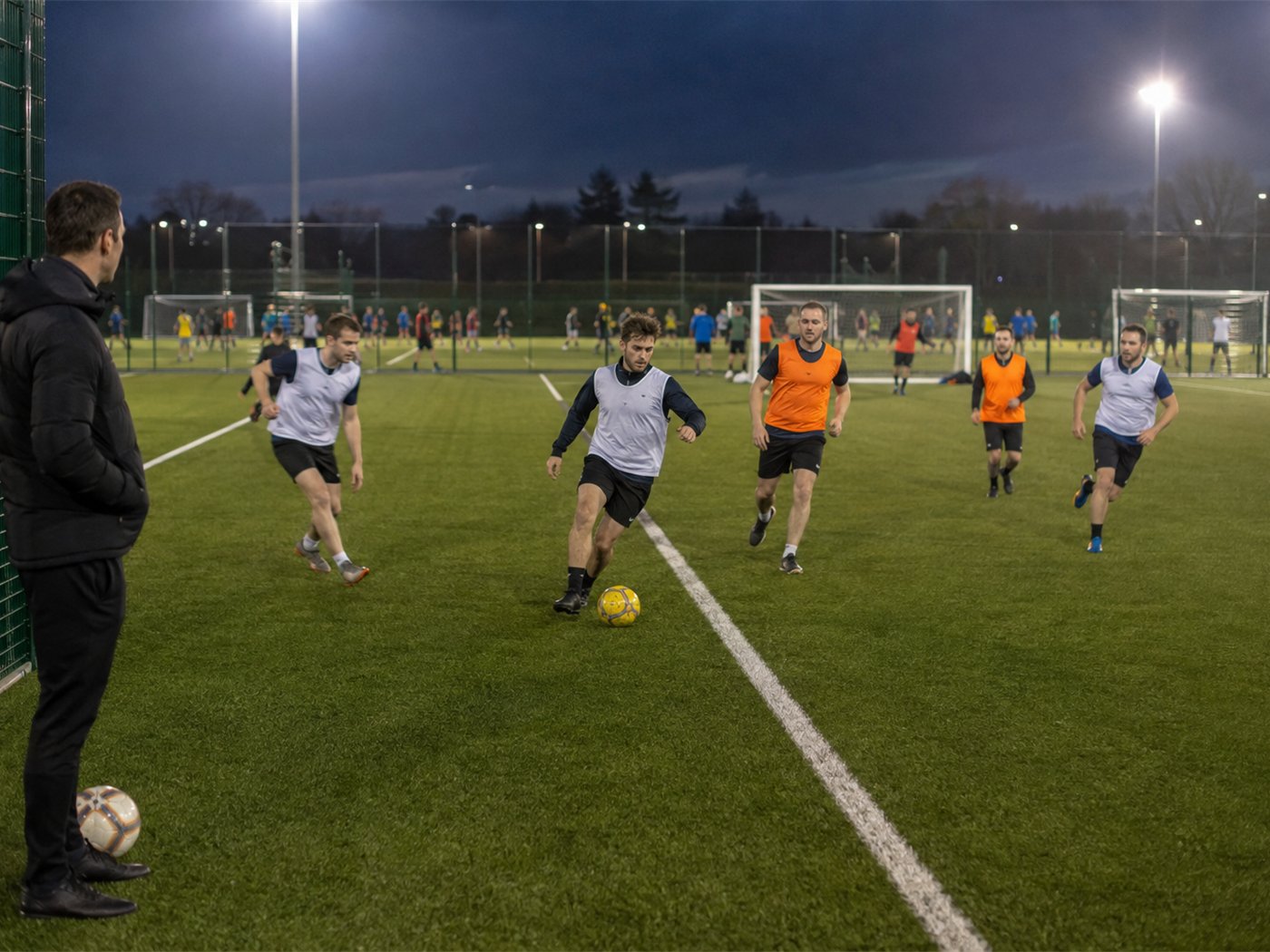 Busy floodlit community 3G football facility