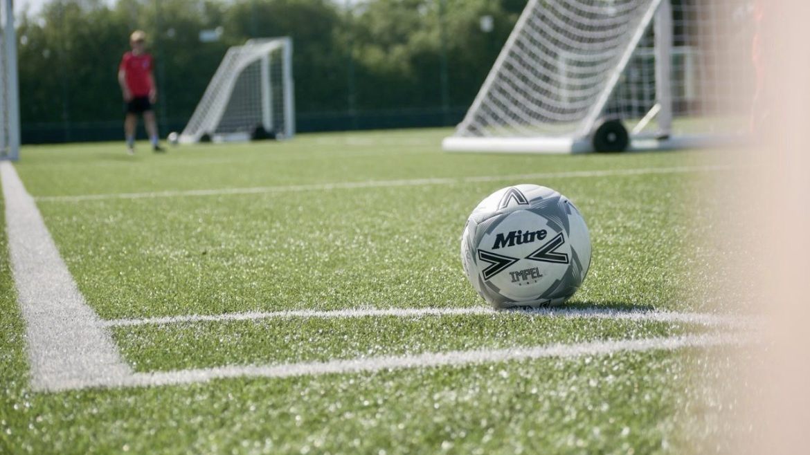 Football on the 3G surface at the Leah Williamson Pitch in Newport Pagnell Football on the 3G surface at the Leah Williamson Pitch in Newport Pagnell